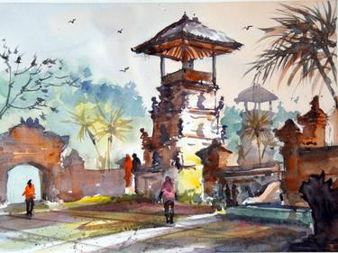 Print of Places Paintings by Gede Agus