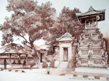 Original Documentary Architecture Drawings by Gede Agus