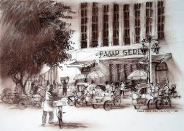Print of Architecture Paintings by Gede Agus