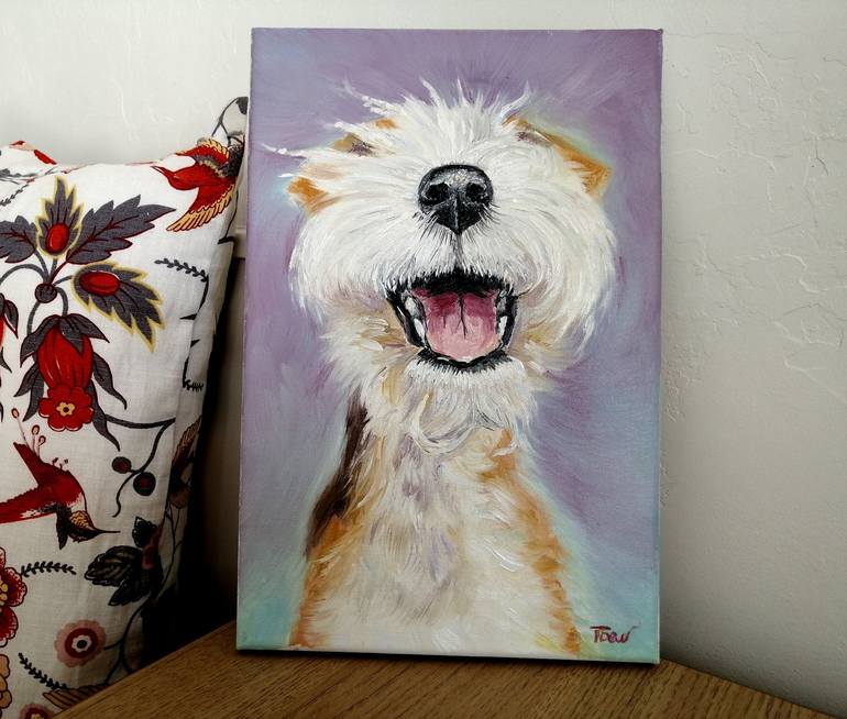 Original Impressionism Animal Painting by Tatiana BELOUSOVA