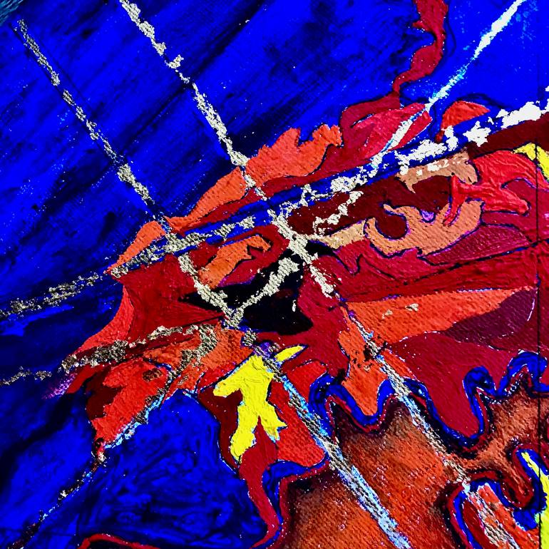 Original Abstract Expressionism Abstract Painting by Adrian Gibbs