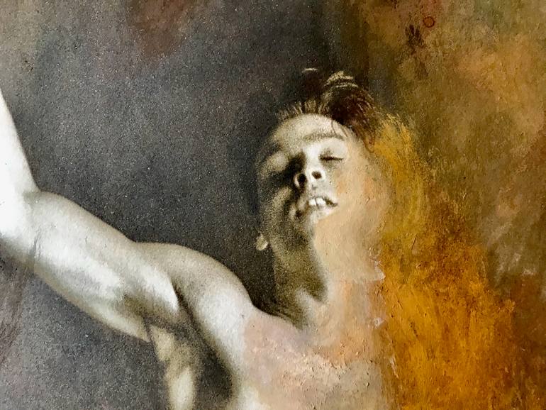 Original Photorealism People Mixed Media by Adrian Gibbs