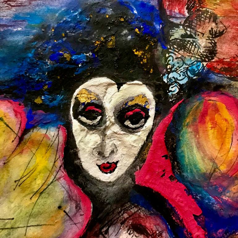 Original Abstract Expressionism Fantasy Painting by Adrian Gibbs