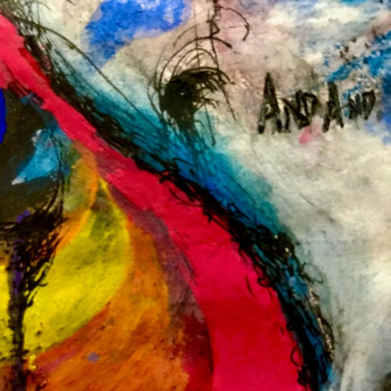 Original Abstract Expressionism Fantasy Painting by Adrian Gibbs