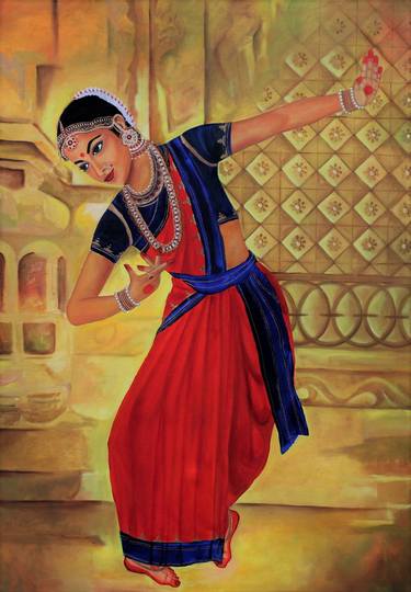 Original Figurative Performing Arts Paintings by Leena Singh