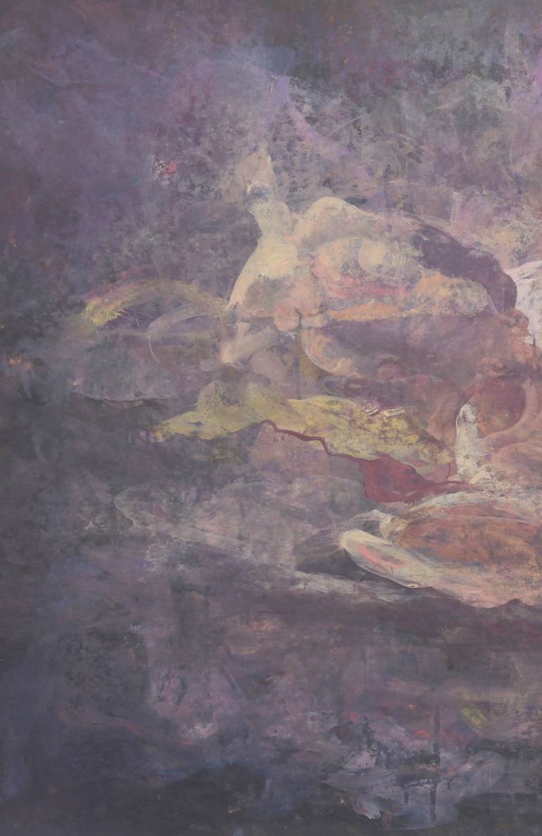 Original Abstract Expressionism Abstract Painting by Masudur Rahman