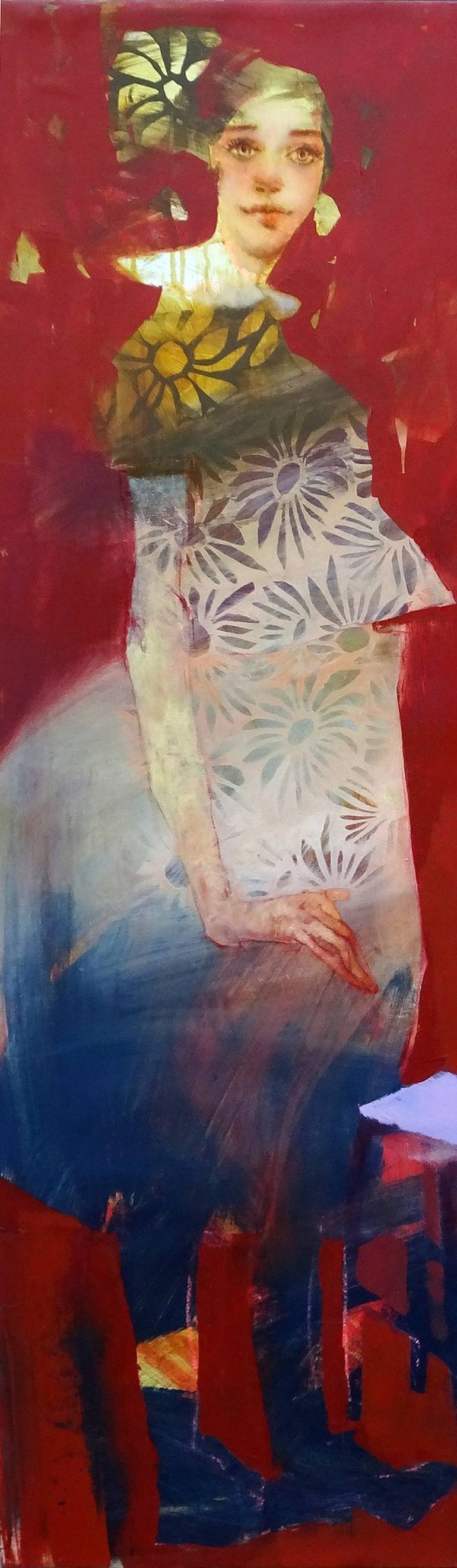 Original Abstract Expressionism Women Paintings by Lilas Blano