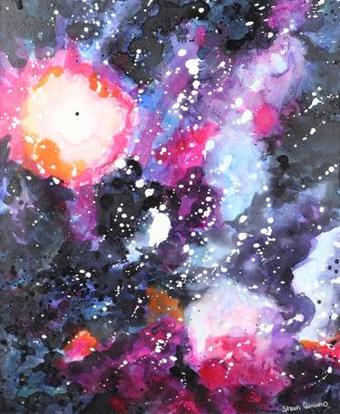 Print of Modern Outer Space Paintings by Sharon Caminero