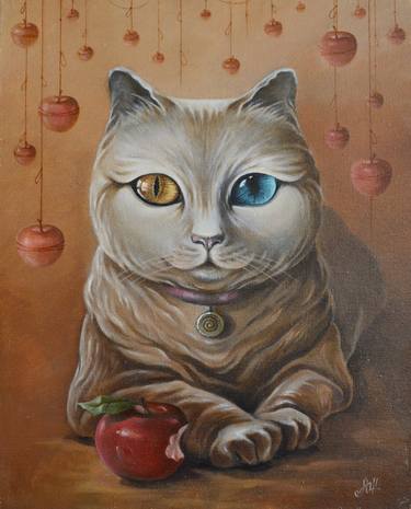 Print of Cats Paintings by Elena Motrich