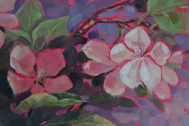 Original Impressionism Floral Painting by Elena Motrich