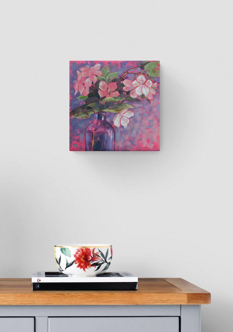 Original Impressionism Floral Painting by Elena Motrich