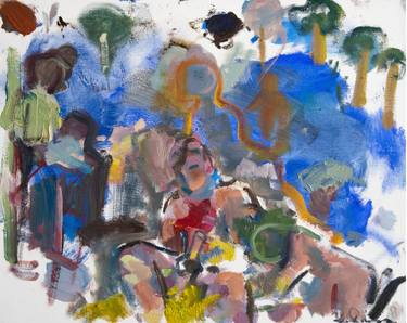 Original Abstract Expressionism Men Paintings by Gavin Dobson