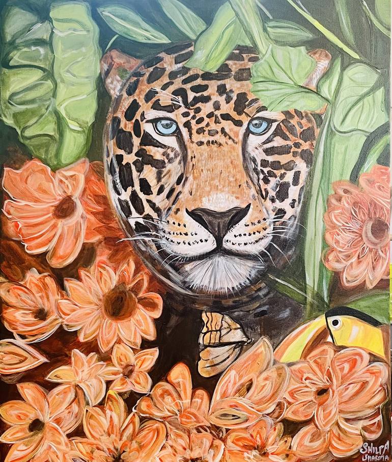 Original Expressionism Animal Painting by shilpa sharma