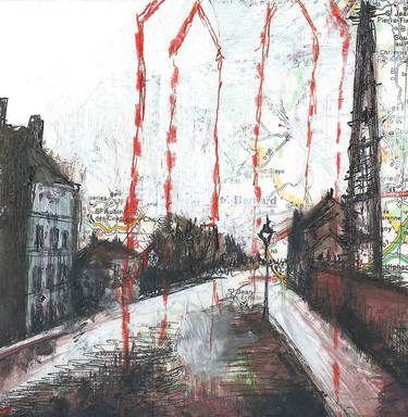 Print of Expressionism Cities Drawings by Allison Lee