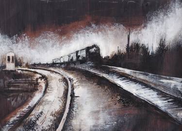Print of Figurative Train Paintings by Allison Lee