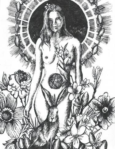 Print of Fine Art Nude Drawings by Allison Lee