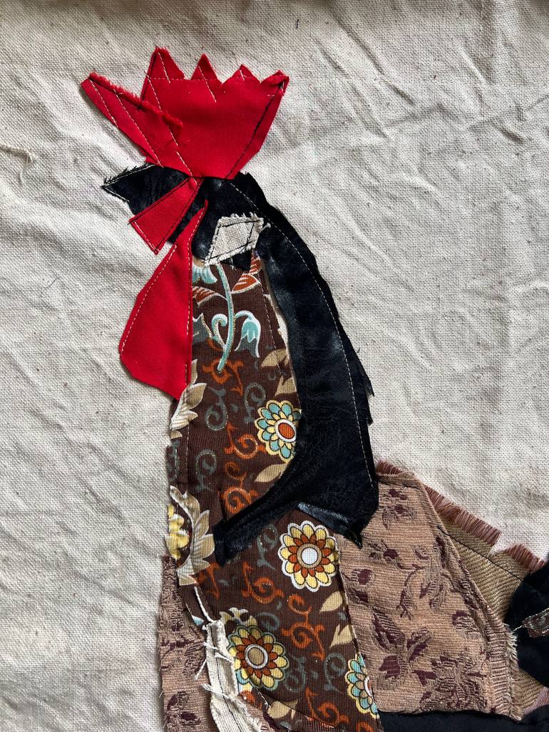 Original Abstract Animal Collage by Agata Strokata