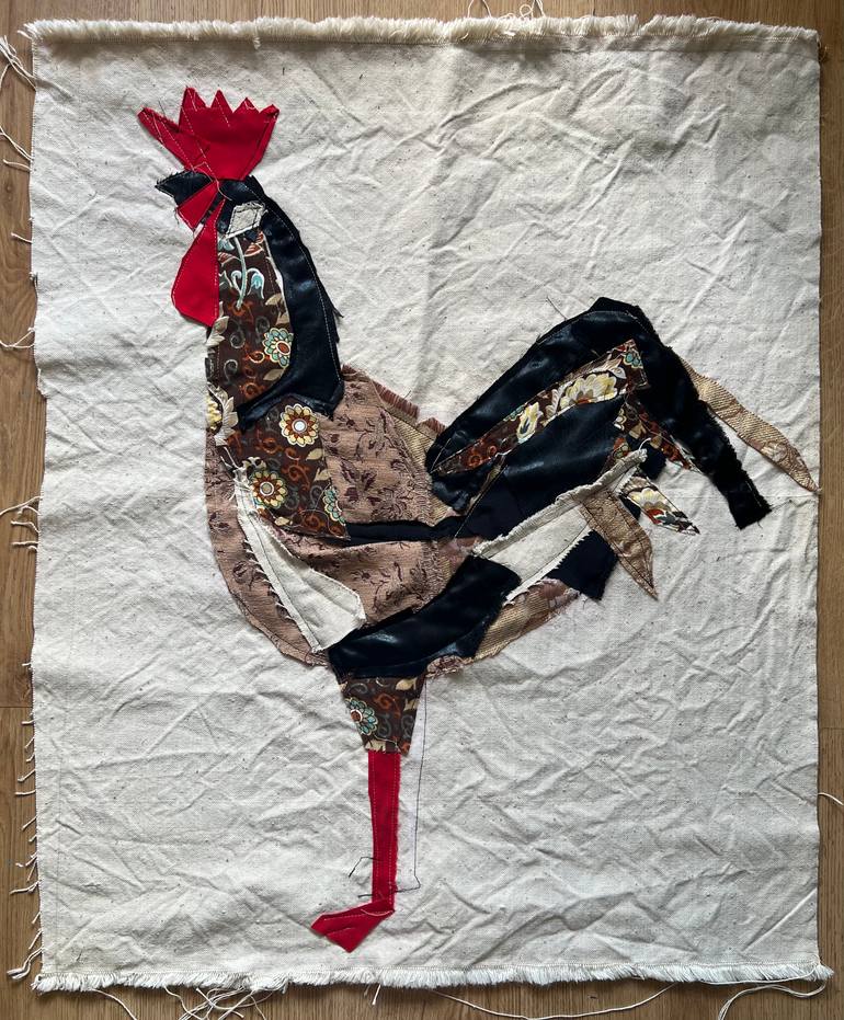 Original Abstract Animal Collage by Agata Strokata