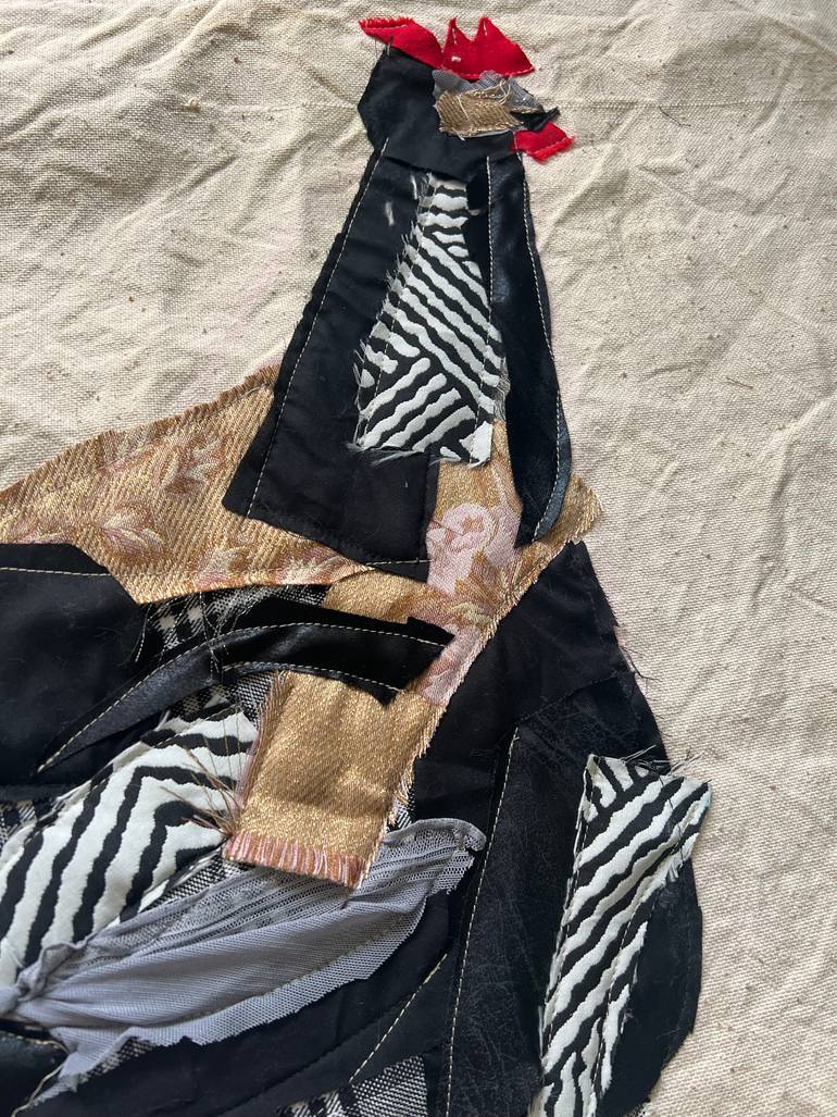 Original Abstract Animal Collage by Agata Strokata