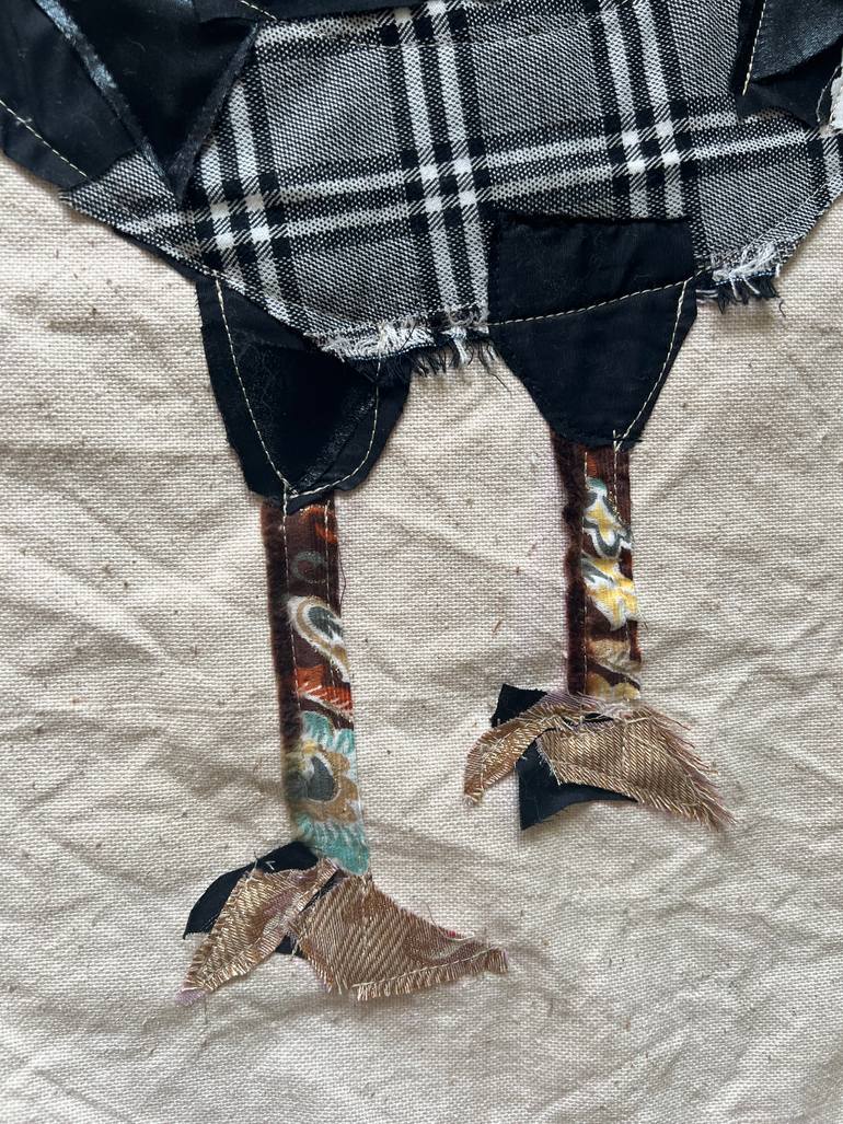 Original Abstract Animal Collage by Agata Strokata