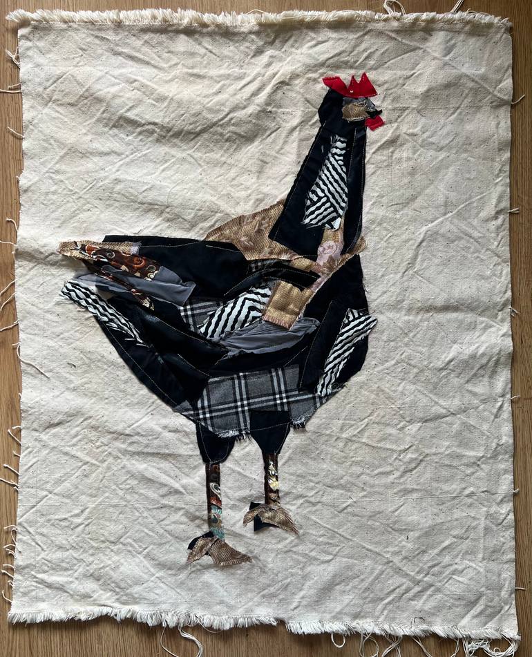 Original Abstract Animal Collage by Agata Strokata