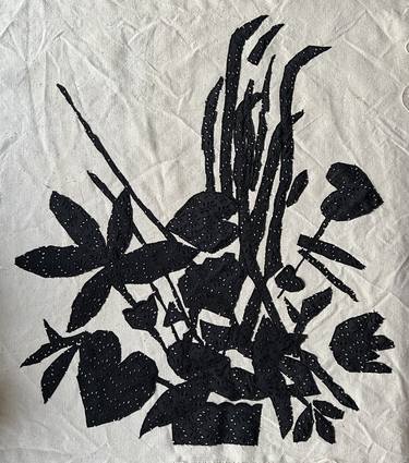 Original Black & White Abstract Mixed Media by Agata Strokata