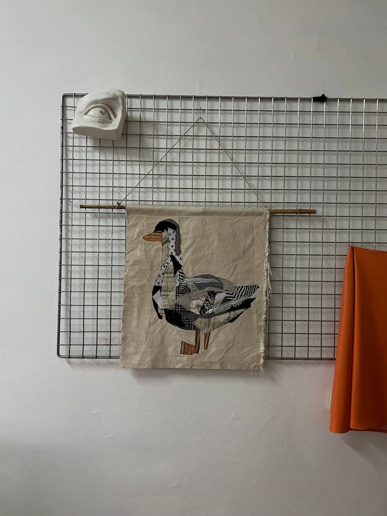 Original Abstract Animal Collage by Agata Strokata