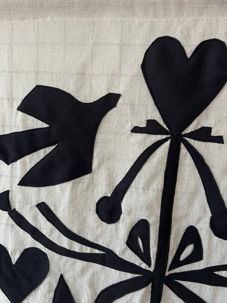 Original Black & White Abstract Collage by Agata Strokata