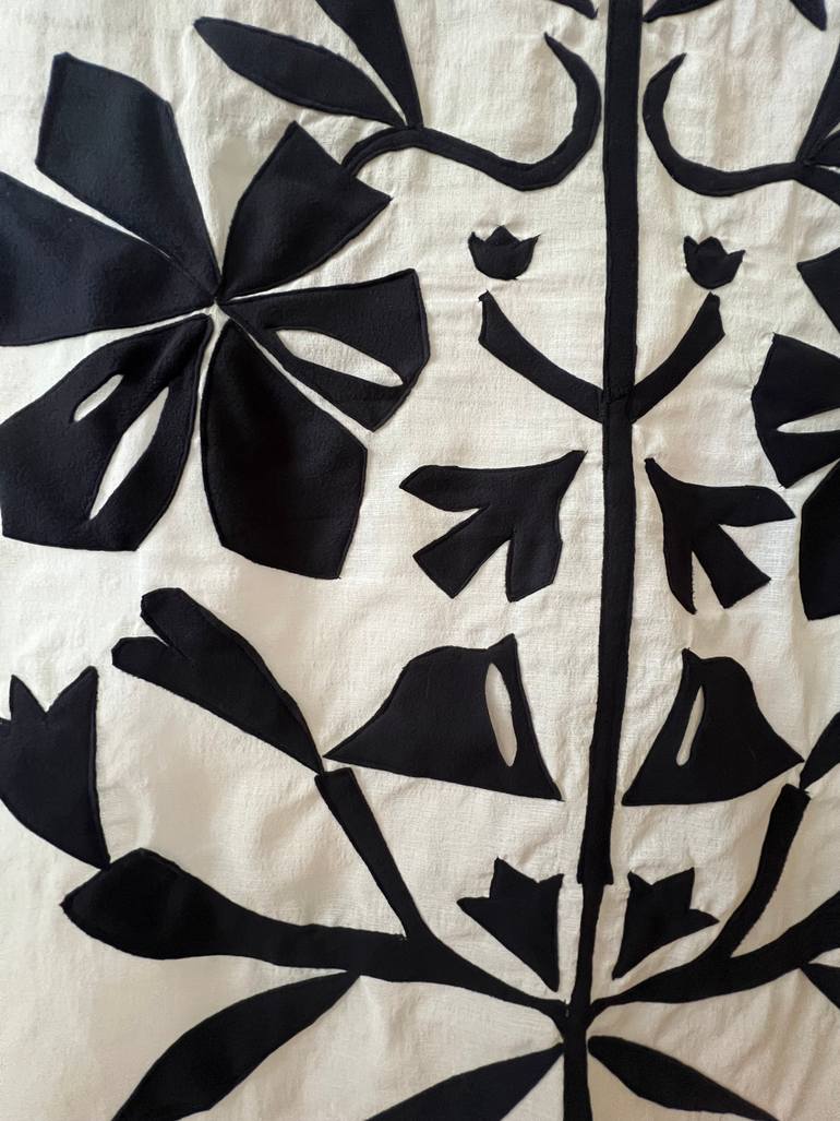 Original Black & White Abstract Collage by Agata Strokata