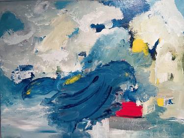 Original Abstract Expressionism Abstract Painting by Rana Sharaiha