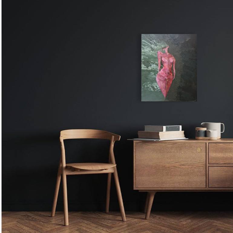 Original Abstract People Painting by Dara Volvich