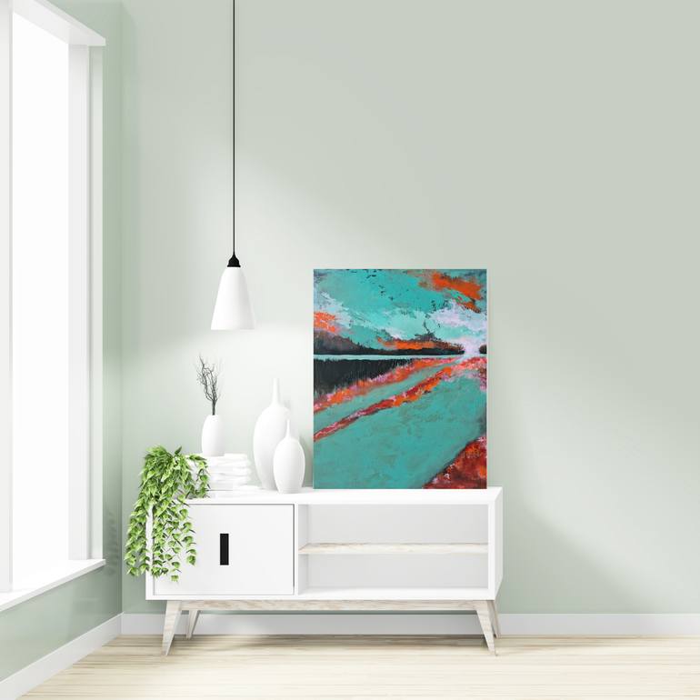 Original Abstract Landscape Painting by Dara Volvich