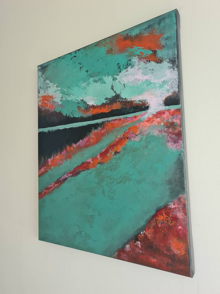 Original Abstract Landscape Painting by Dara Volvich
