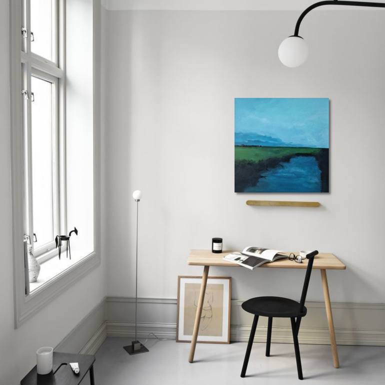 Original Abstract Seascape Painting by Dara Volvich