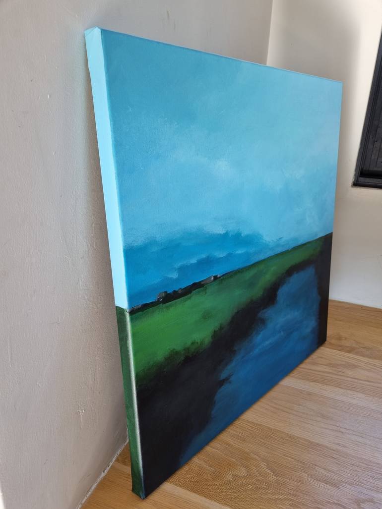 Original Abstract Seascape Painting by Dara Volvich