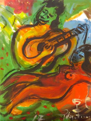 Original Abstract Expressionism Music Paintings by The Cayetano Gallery
