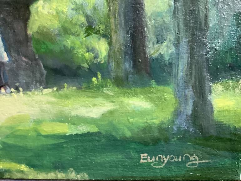 Original Impressionism Nature Painting by Eun Yun