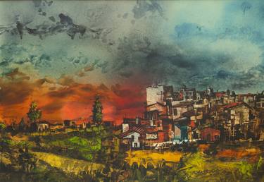 Print of Cities Paintings by Fernando Oramas