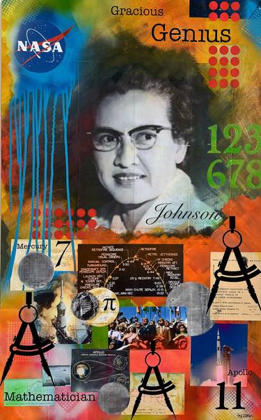 Original Science/Technology Collage by Liz Alzona