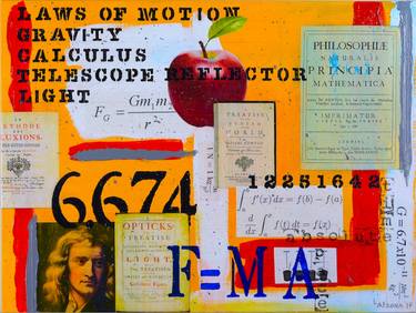 Original Modern Science/Technology Collage by Liz Alzona