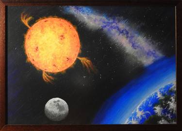 Print of Figurative Outer Space Paintings by Creative Wonderers