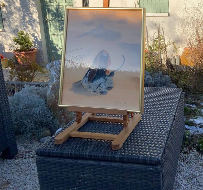 Original Documentary People Painting by Ellis Zbinden