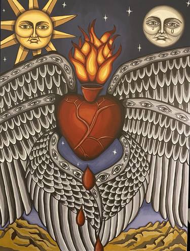 Original Surrealism Love Paintings by Diane Arthur