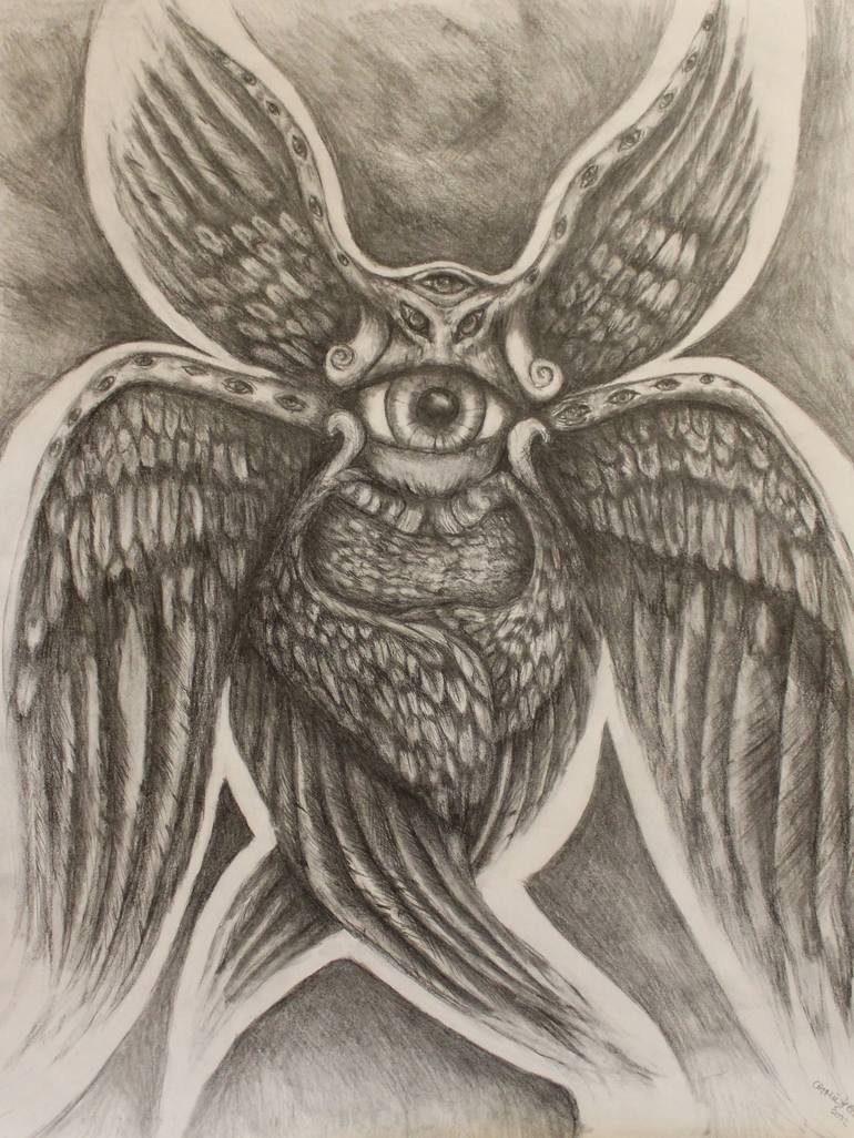 Seraphim Graphite Study Drawing by Diane Arthur Saatchi Art