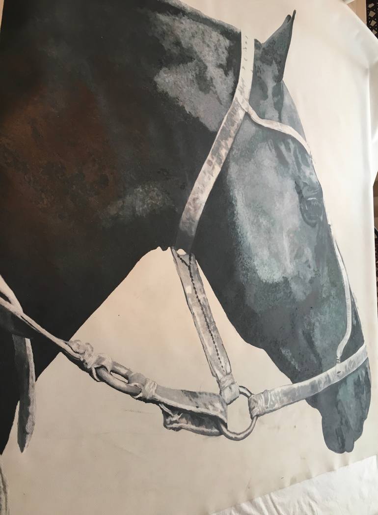 Original Other Horse Painting by Jorge E Contreras Salcedo