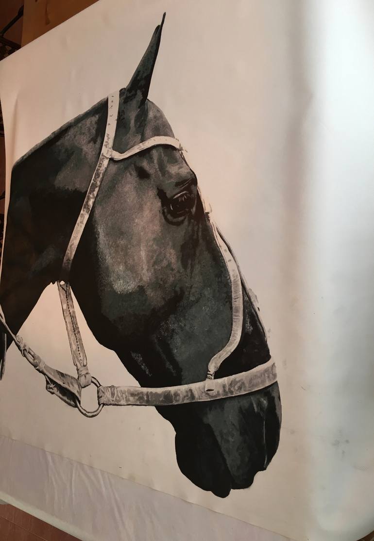 Original Other Horse Painting by Jorge E Contreras Salcedo