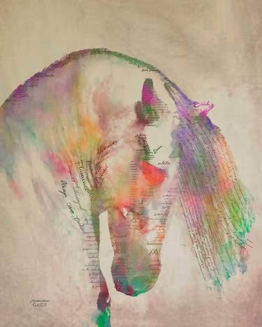 Print of Fine Art Horse Paintings by Jorge E Contreras Salcedo