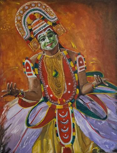 Original Figurative Culture Paintings by Rachana Mathradan