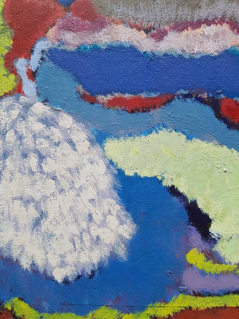 Original Abstract Expressionism Abstract Painting by Meled Taouk