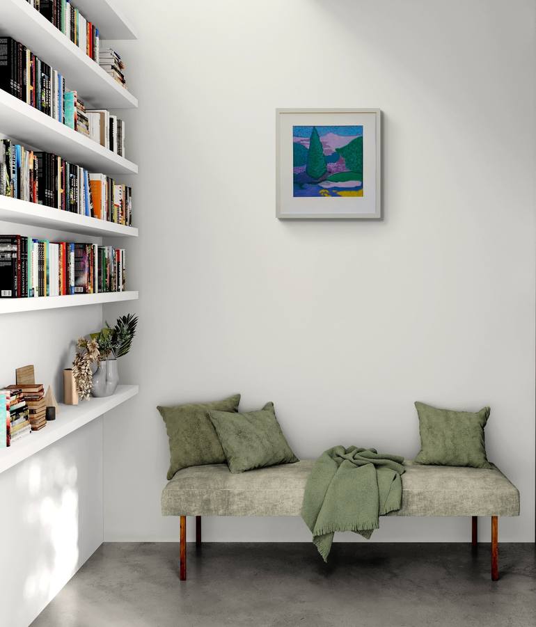 Original Abstract Expressionism Abstract Painting by Meled Taouk